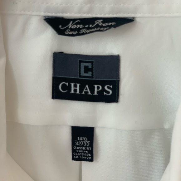 Chaps White Cotton Dress Shirt - Picture 2 of 4